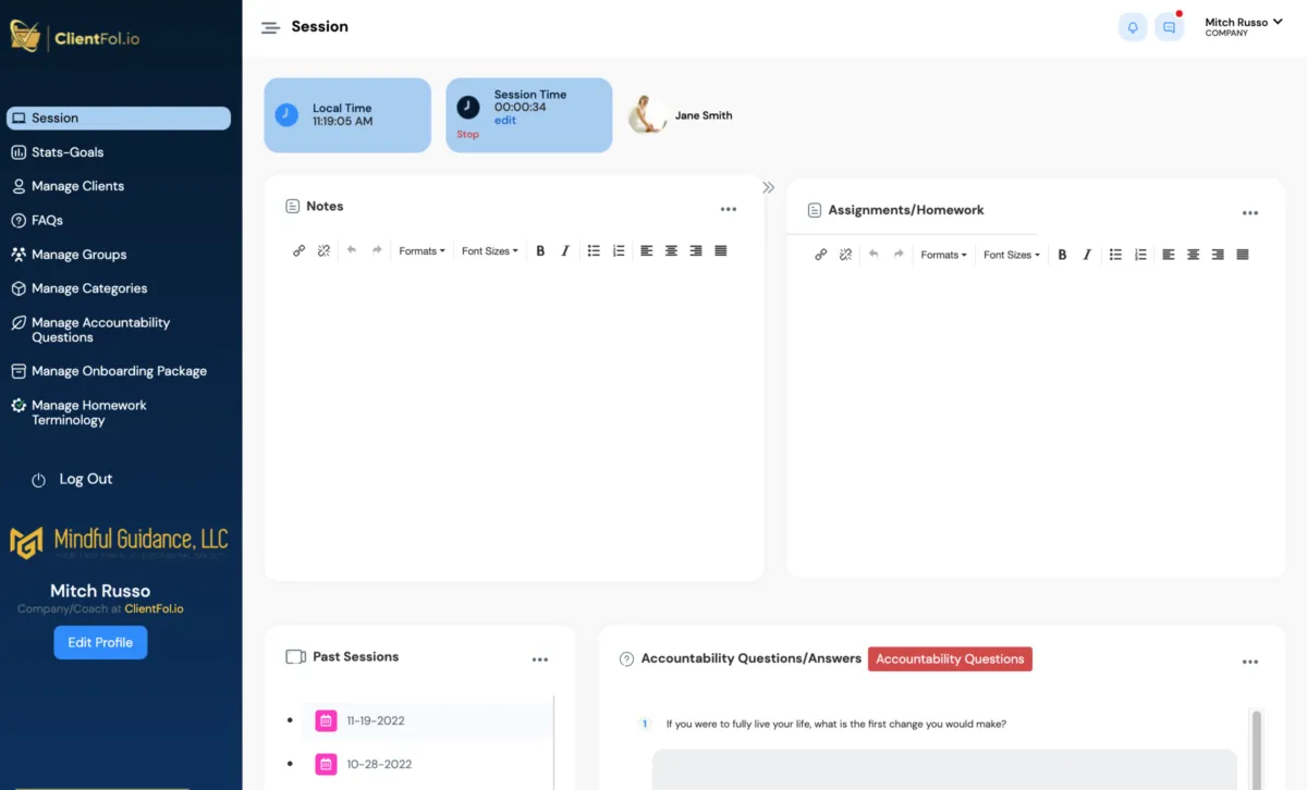 Interface ClientFol.io: fonctionnalités, prix, alternatives