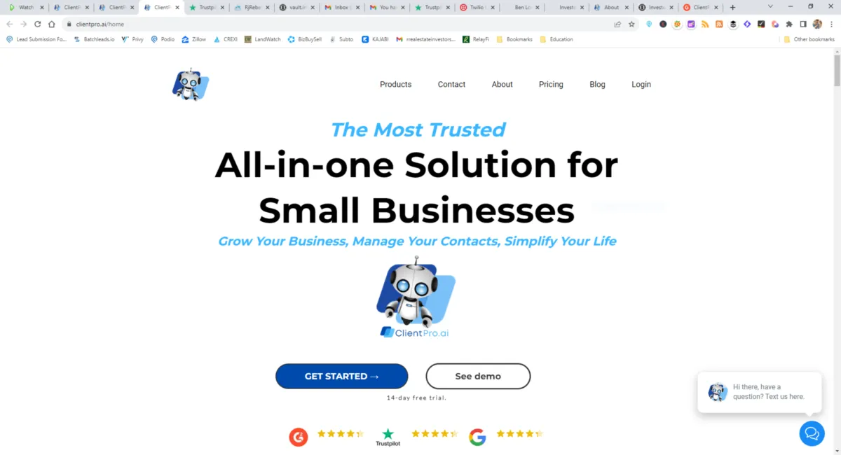 Interface ClientPro AI: fonctionnalités, prix, alternatives