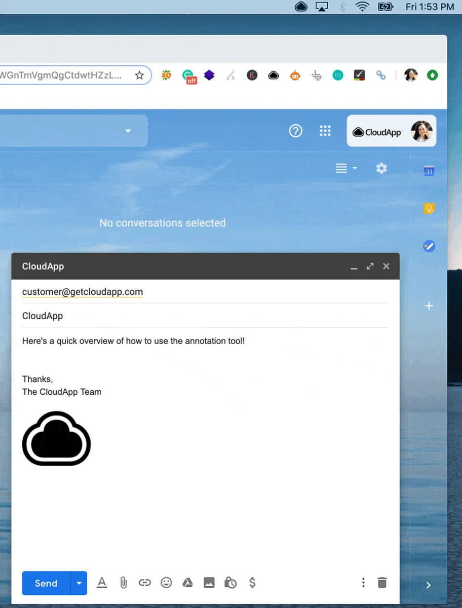 Interface CloudApp: fonctionnalités, prix, alternatives