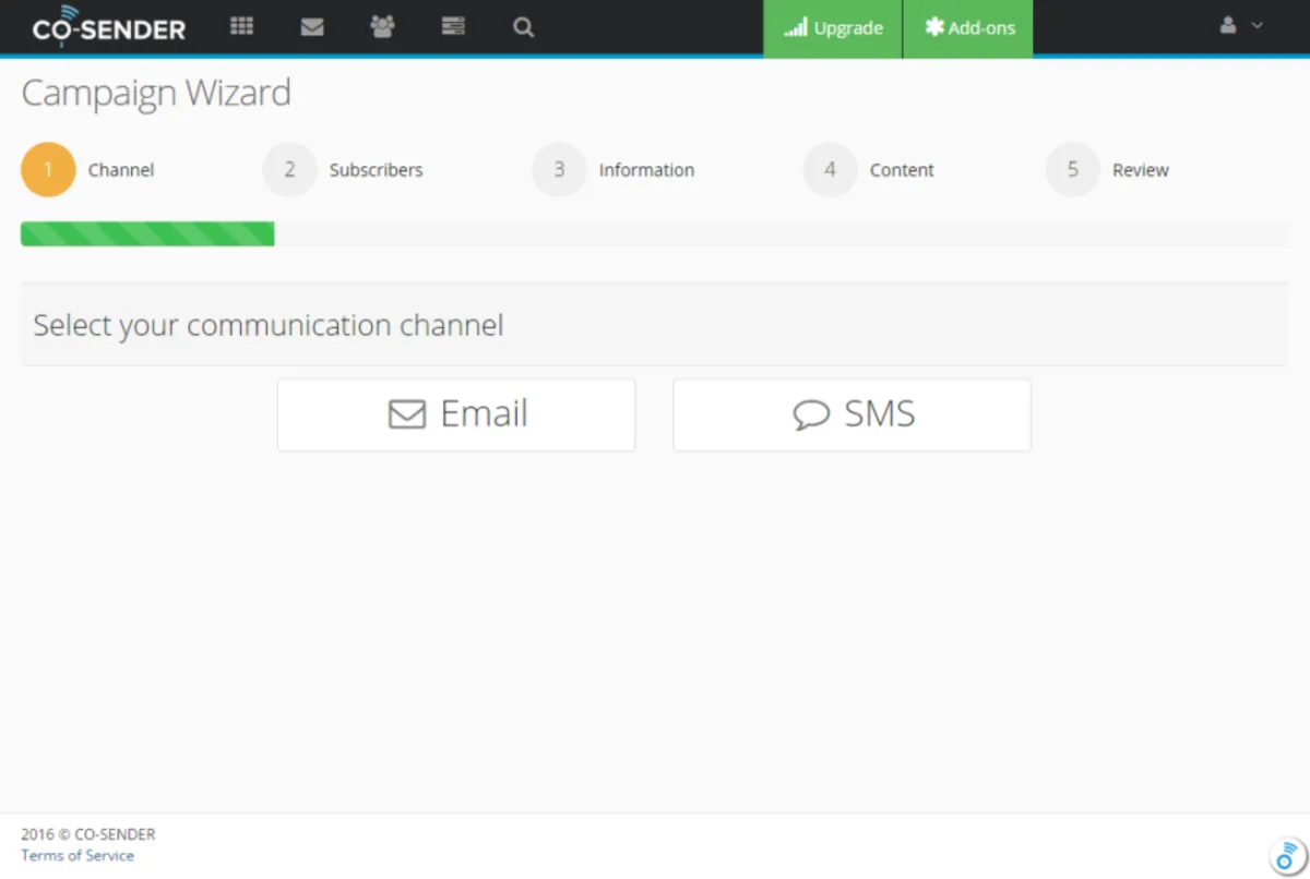 Interface CO-SENDER: fonctionnalités, prix, alternatives