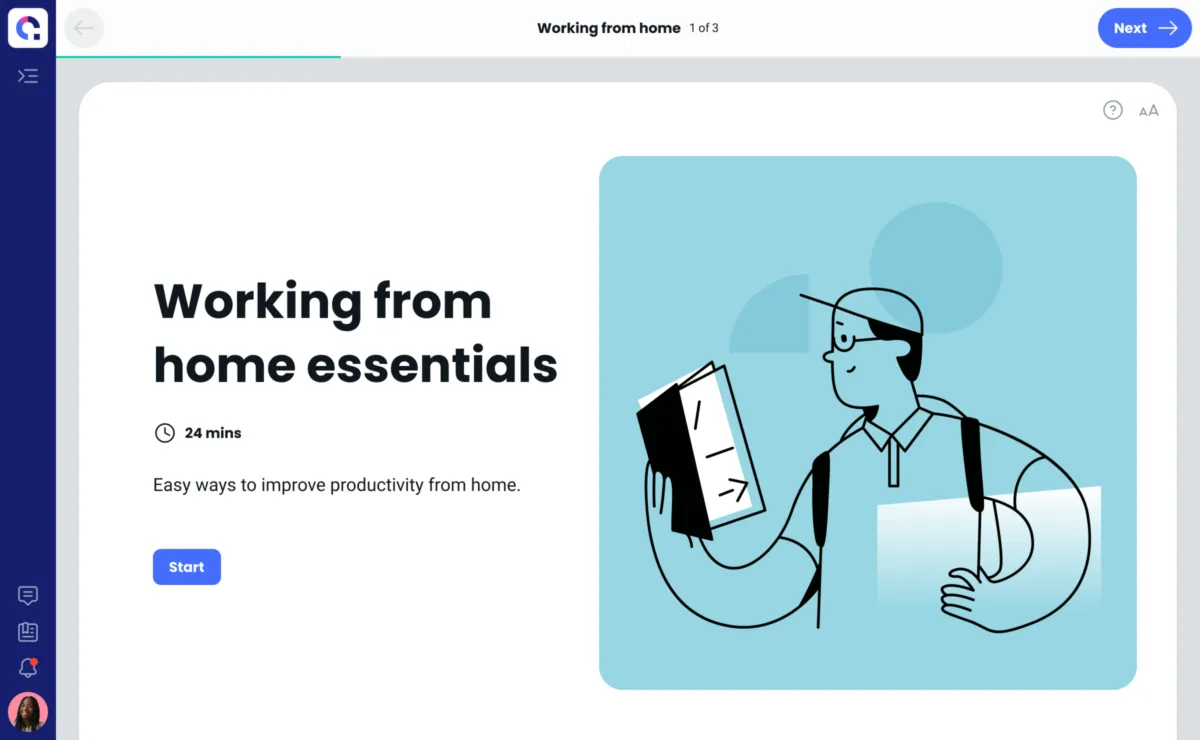 Coassemble est un logiciel e-learning très réputé en entreprise car il dispose de nombreuses fonctionnalités et intégrations tierces Coassemble est un logiciel e-learning très réputé en entreprise car il dispose de nombreuses fonctionnalités et intégrations tierces