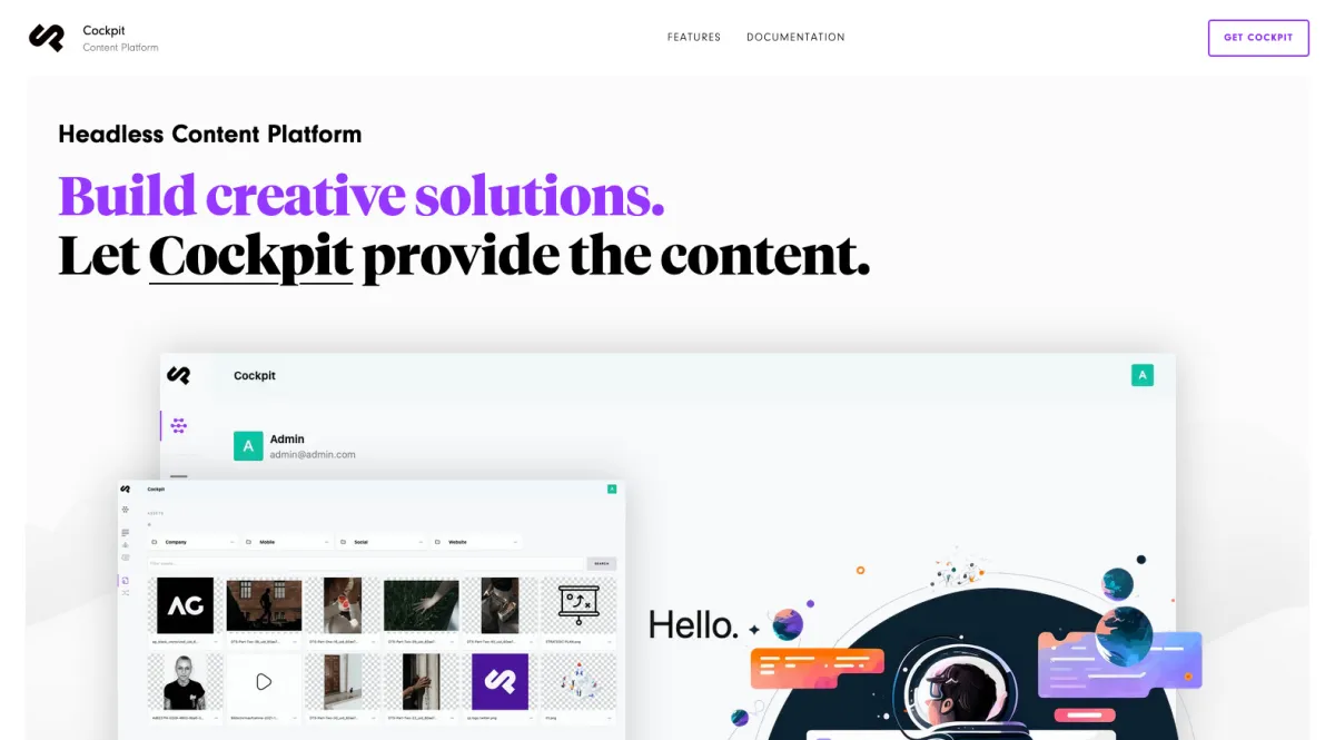 Interface Cockpit CMS : fonctionnalités, prix, alternatives Interface Cockpit CMS : fonctionnalités, prix, alternatives
