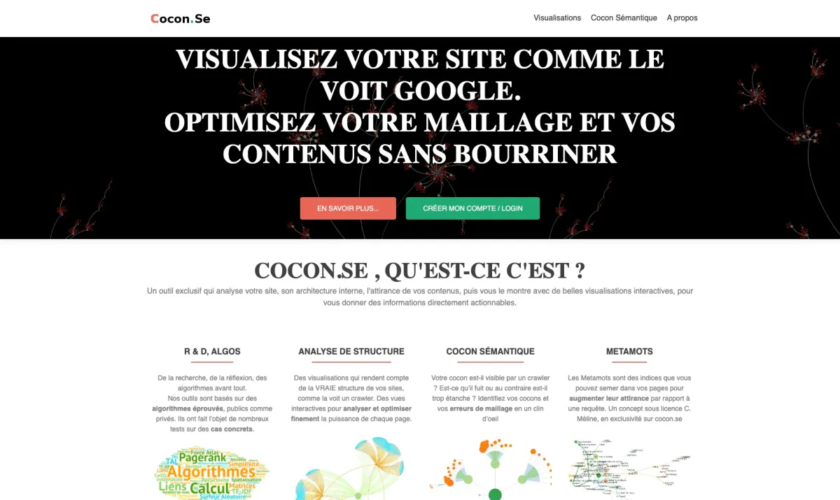 Interface Cocon.se : image, ergonomie, alternatives Interface Cocon.se : image, ergonomie, alternatives