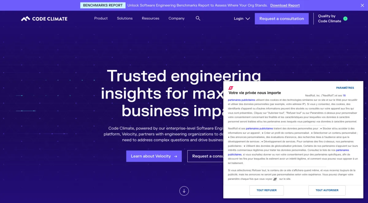 Interface Code Climate : fonctionnalités, prix, alternatives