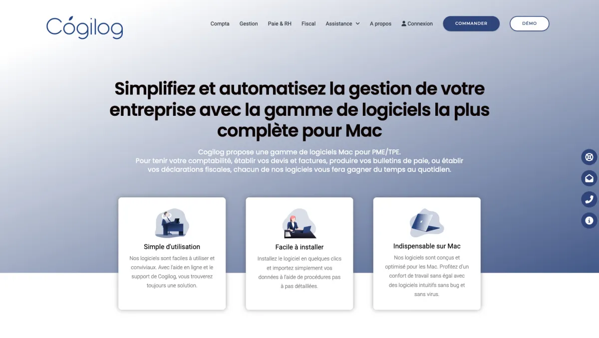 Interface Cogilog Gestion : fonctionnalités, prix, alternatives