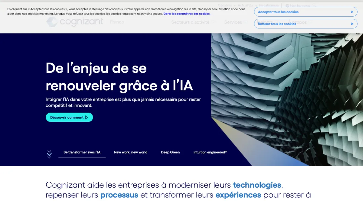 Interface Cognizant : fonctionnalités, prix, alternatives
