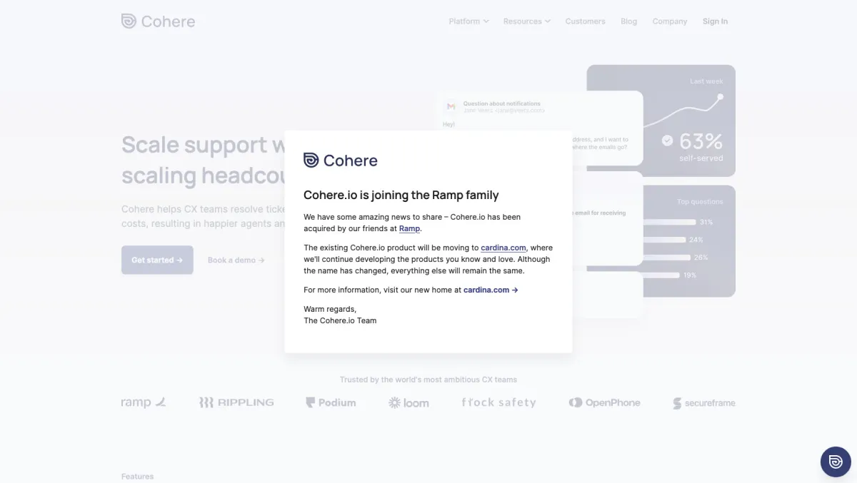 Interface Cohere : fonctionnalités, prix, alternatives Interface Cohere : fonctionnalités, prix, alternatives