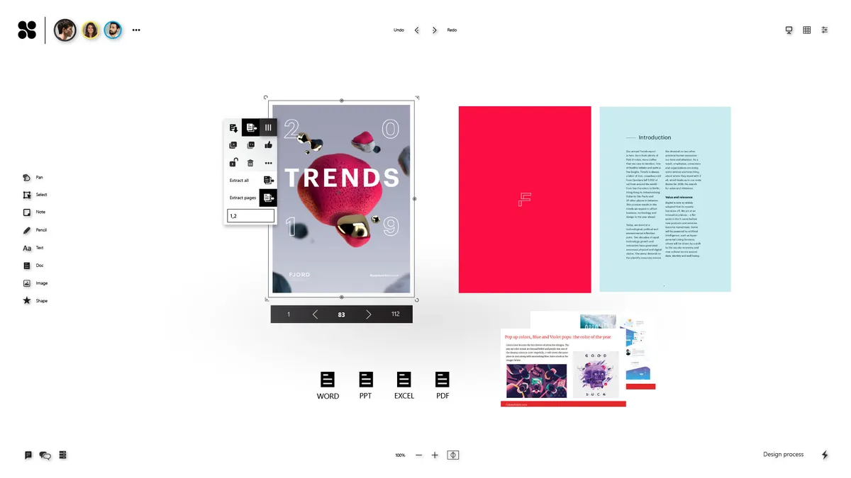 Interface CollaBoard: image, ergonomie, alternatives