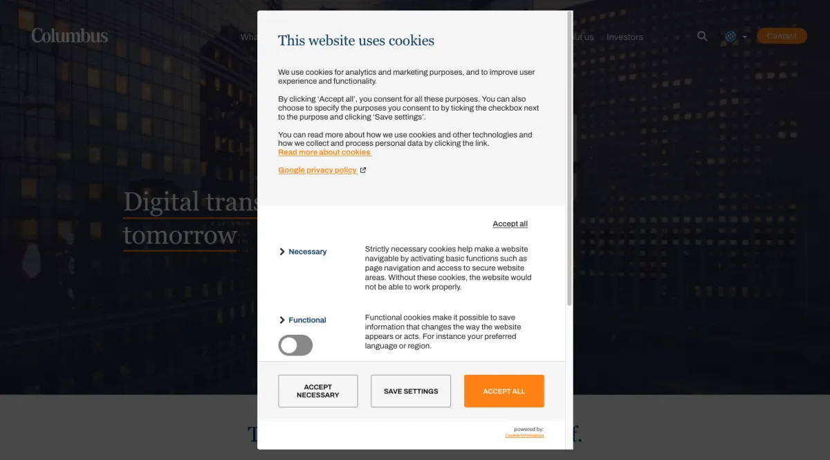 Interface Columbus : fonctionnalités, prix, alternatives