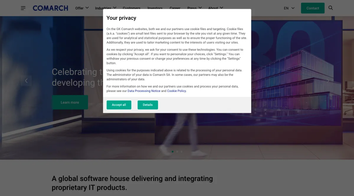 Interface Comarch : fonctionnalités, prix, alternatives