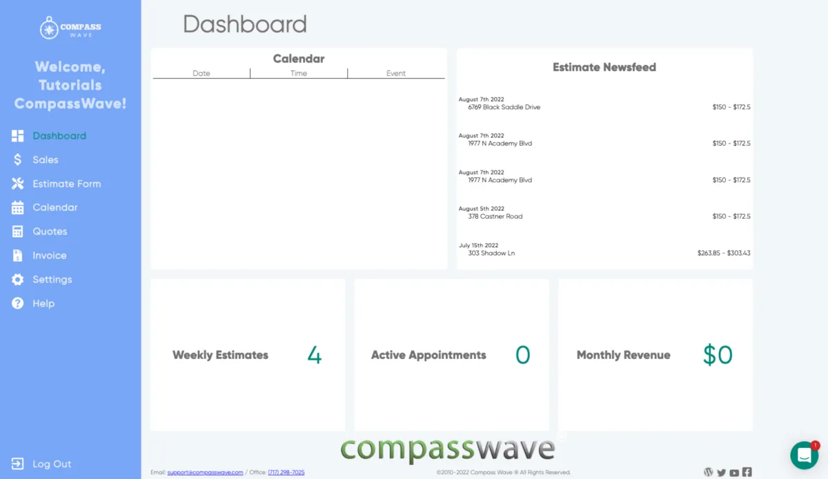 Compass Wave est un logiciel pour services de ménage très réputé en entreprise car il dispose de nombreuses fonctionnalités et intégrations tierces 