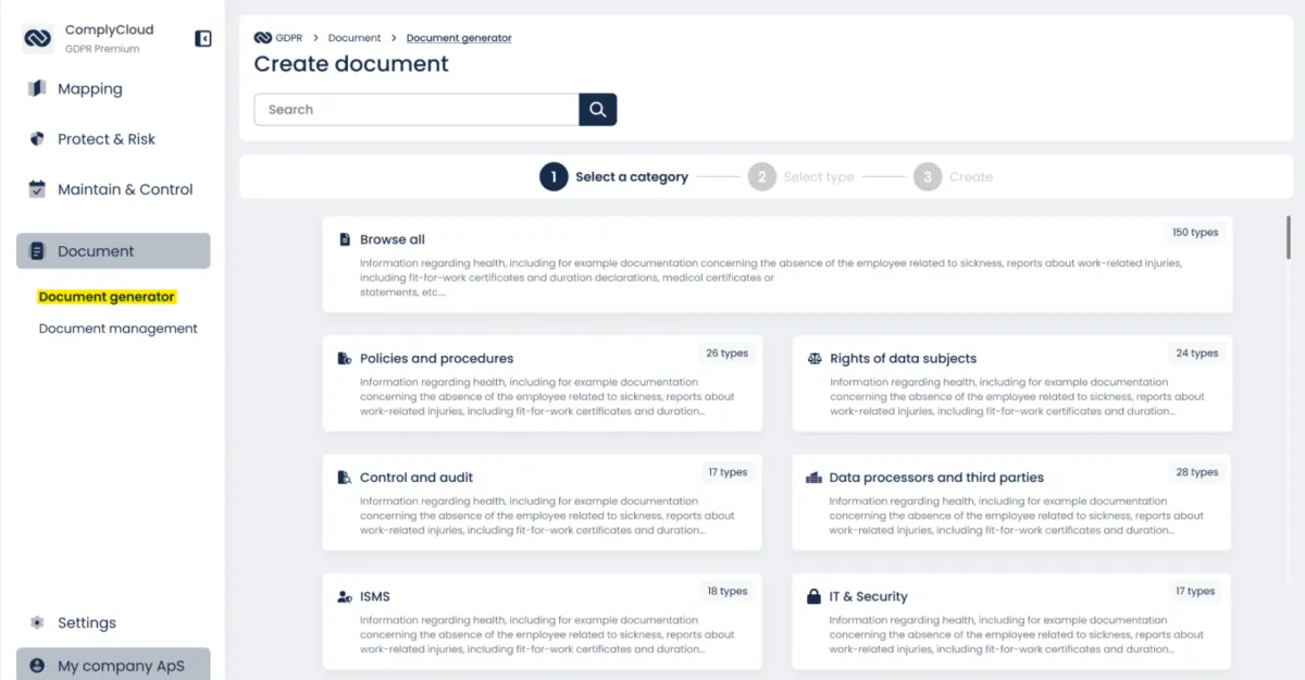 Interface ComplyCloud: image, ergonomie, alternatives