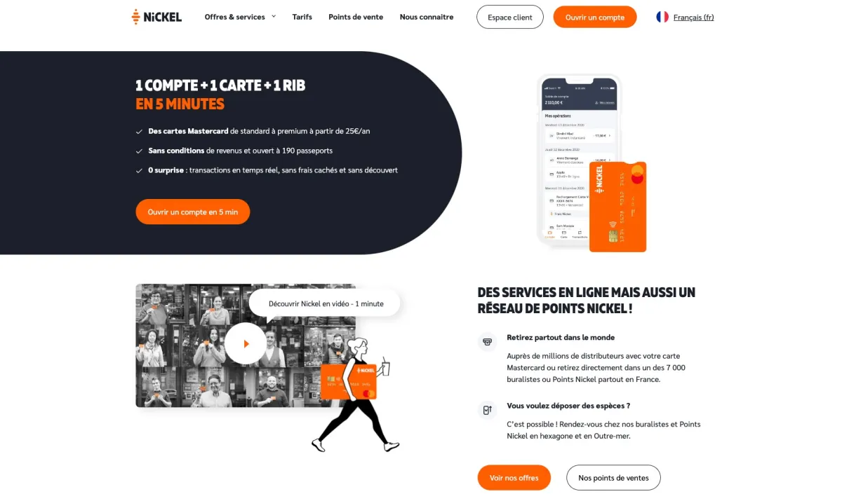 Interface Compte Nickel : fonctionnalités, prix, alternatives Interface Compte Nickel : fonctionnalités, prix, alternatives