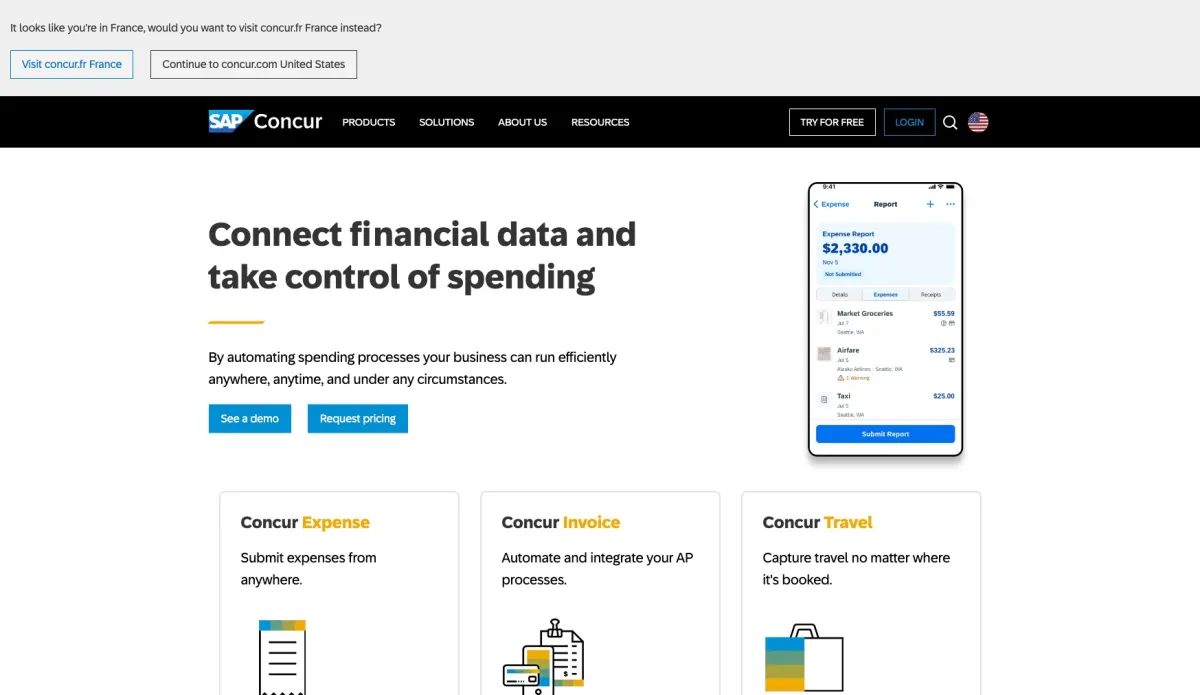 Concur Invoice: avis sur le logiciel de comptabilité fournisseurs: fonctionnalités, avantages, inconvénients et tarifs