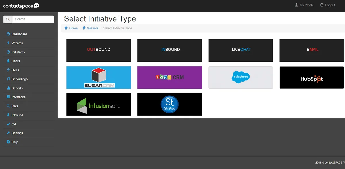 Interface contactSPACE: fonctionnalités, prix, alternatives