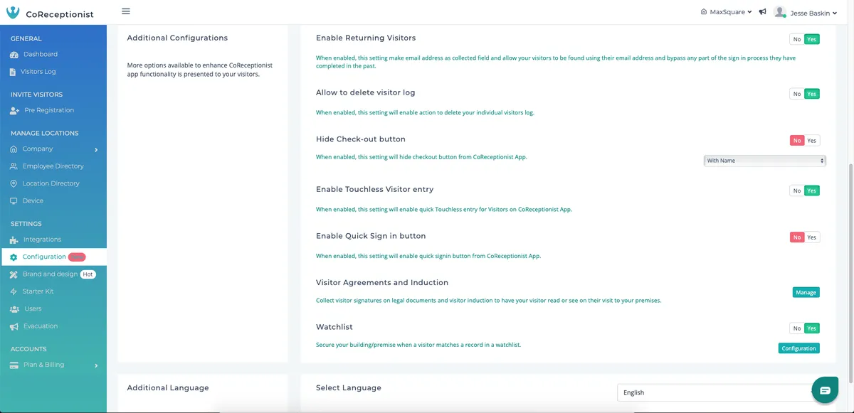 Notre avis sur CoReceptionist : un logiciel de gestion des visiteurs à découvrir