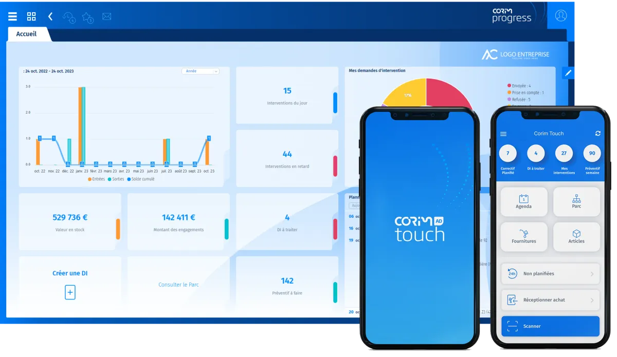 Notre avis sur Corim : un logiciel de gestion des interventions et tournées sur le terrain (FSM: field service) à découvrir