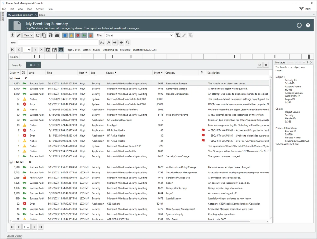 Interface Corner Bowl Server Manager: fonctionnalités, prix, alternatives