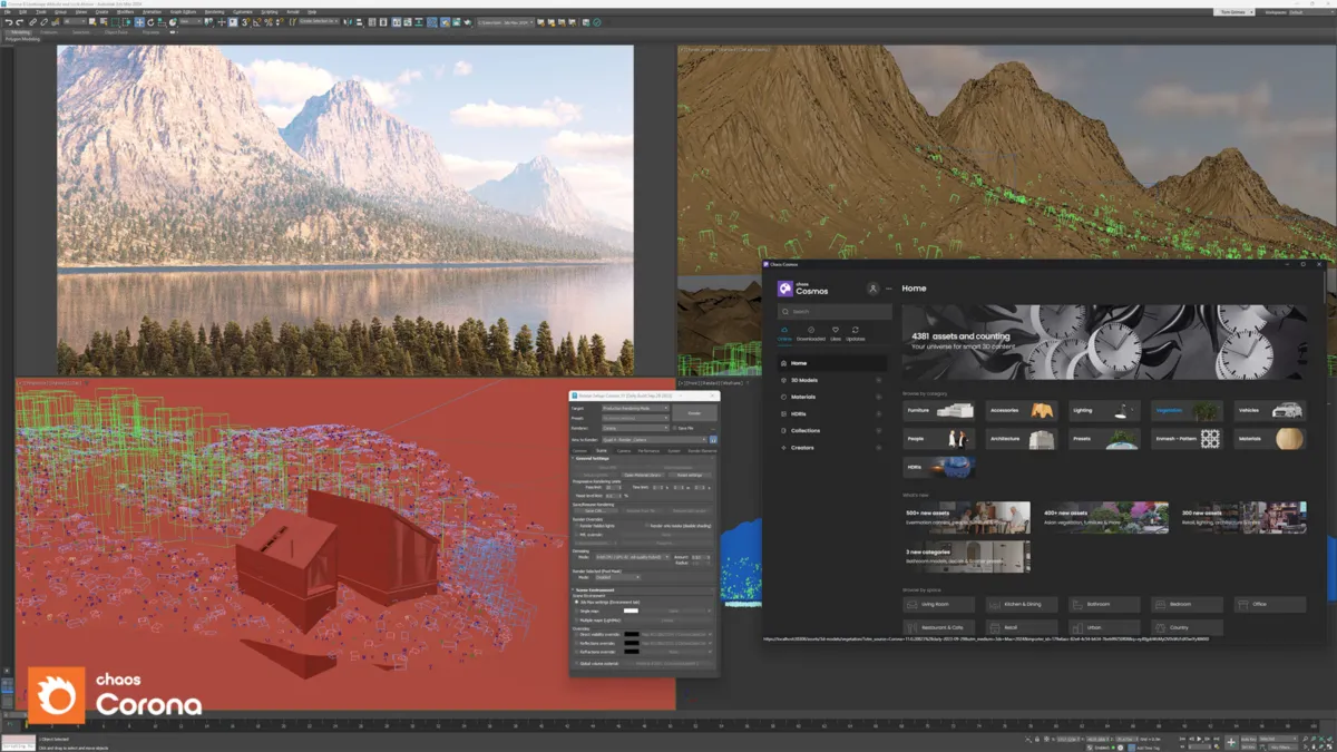 Interface Corona Renderer: image, ergonomie, alternatives Interface Corona Renderer: image, ergonomie, alternatives