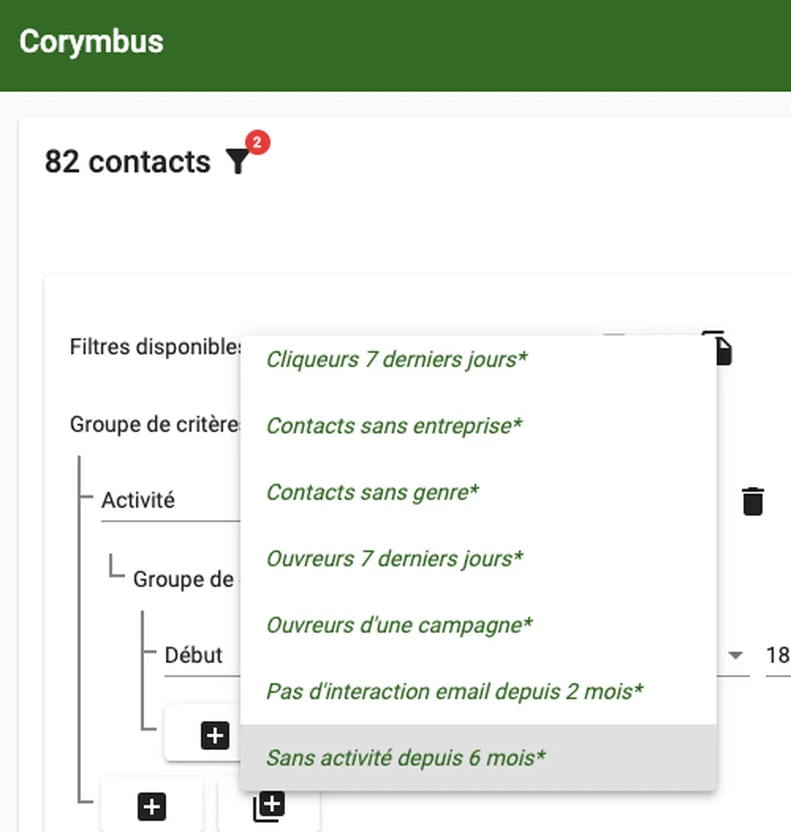 Corymbus: avis sur le logiciel CRM: fonctionnalités, avantages, inconvénients et tarifs