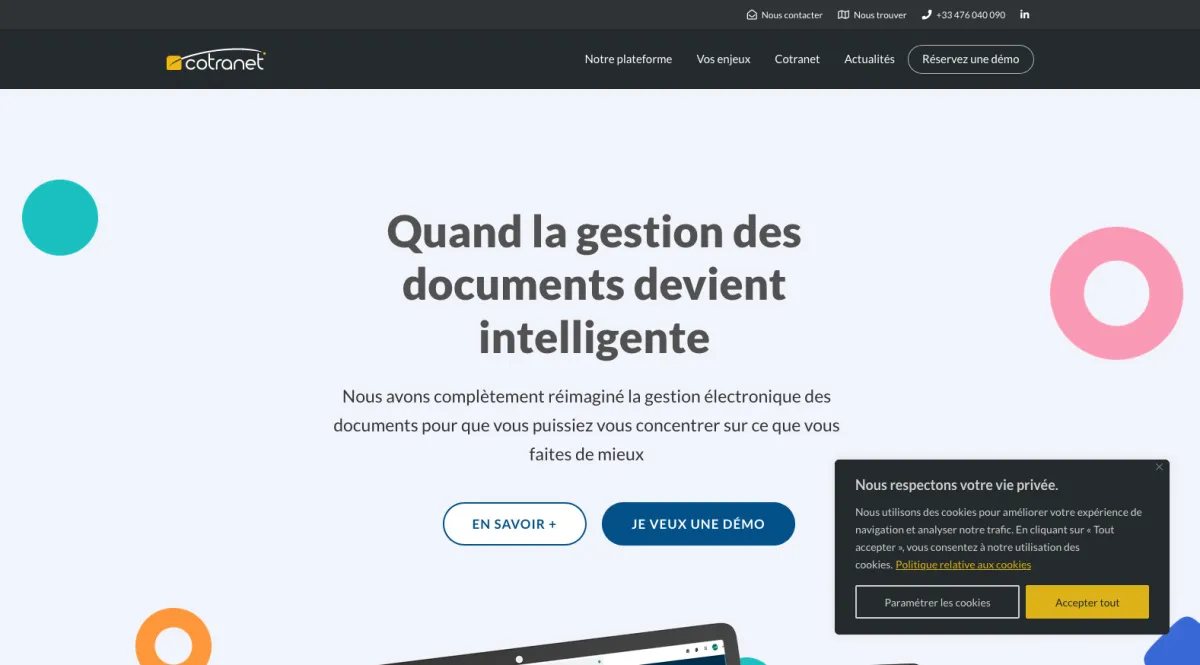 Interface Cotranet : fonctionnalités, prix, alternatives
