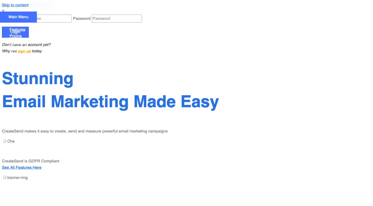 Interface CreateSend : fonctionnalités, prix, alternatives