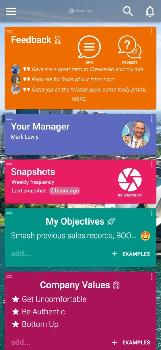 Interface Crewmojo: fonctionnalités, prix, alternatives