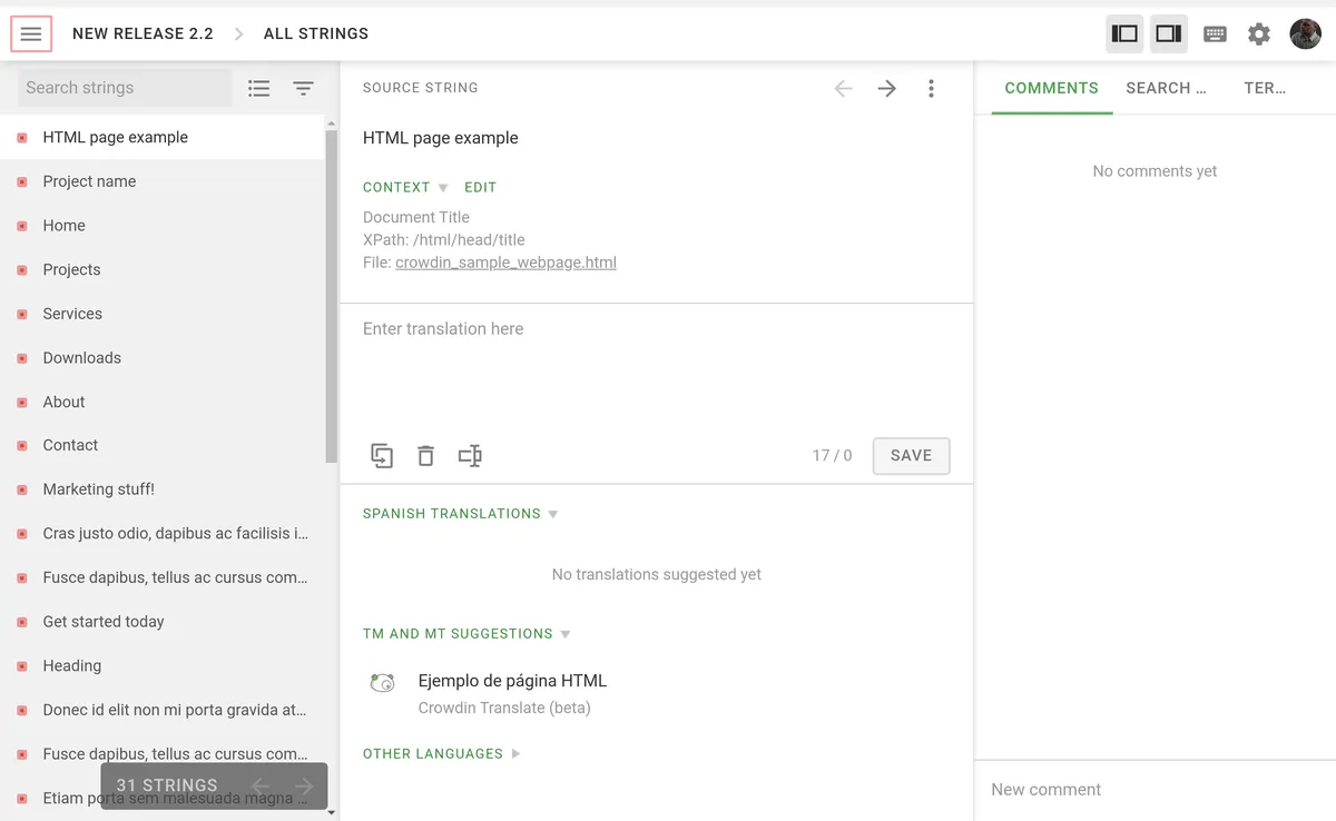 Interface Crowdin: fonctionnalités, prix, alternatives Interface Crowdin: fonctionnalités, prix, alternatives