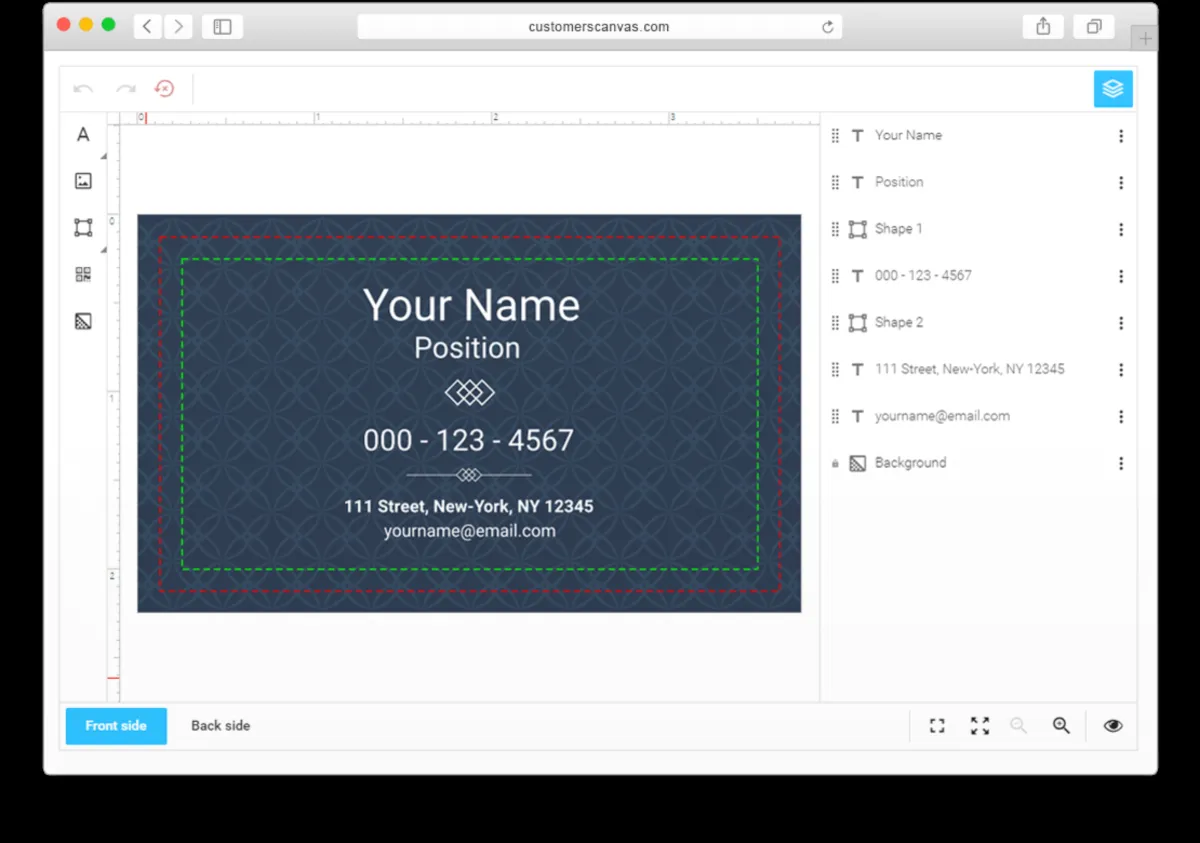 Customer's Canvas est un logiciel web to print populaire qui existe en version gratuite ou payante (à partir de 0 €) 