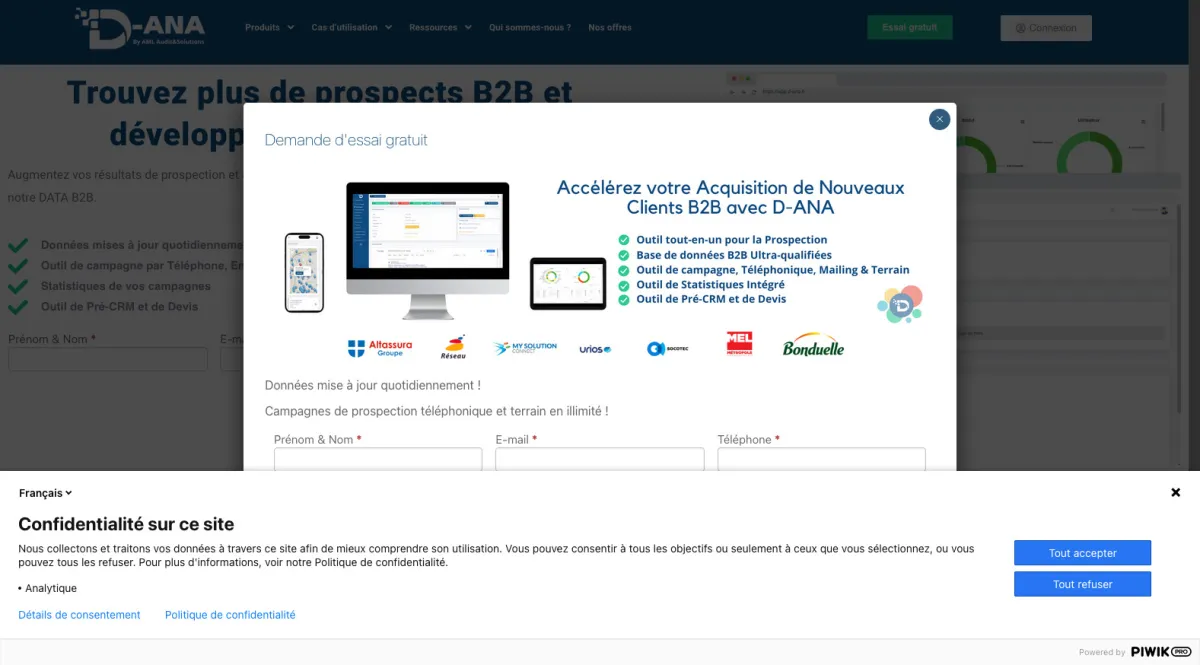 Interface D-ANA : fonctionnalités, prix, alternatives