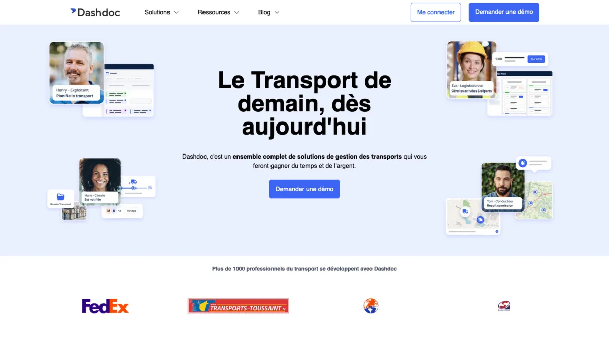 Interface Dashdoc : fonctionnalités, prix, alternatives