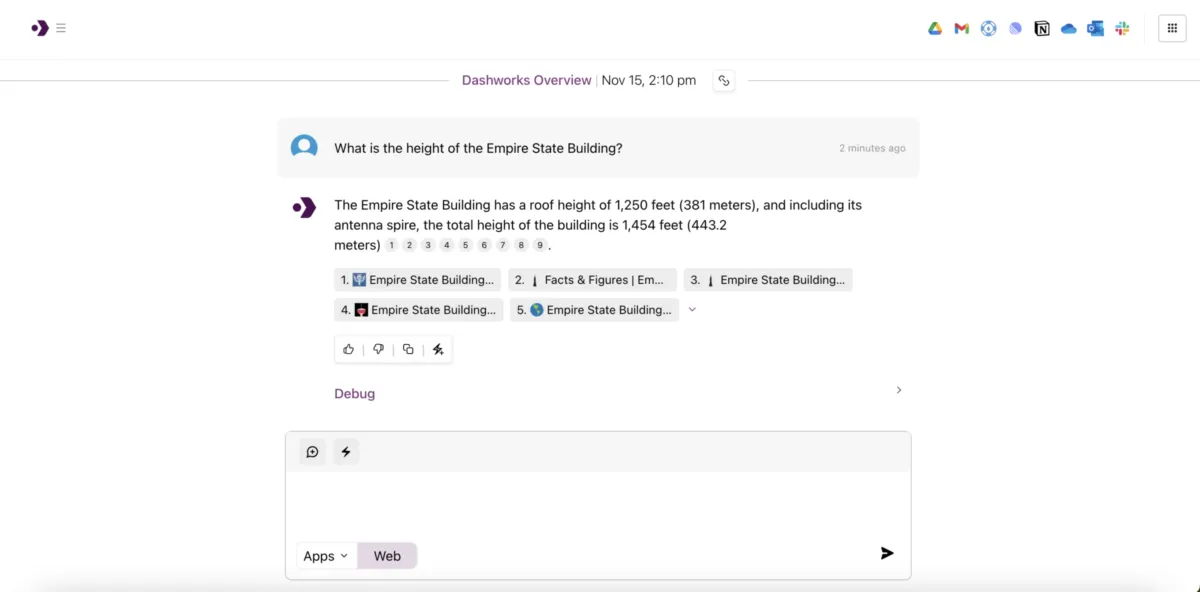 Interface Dashworks: image, ergonomie, alternatives