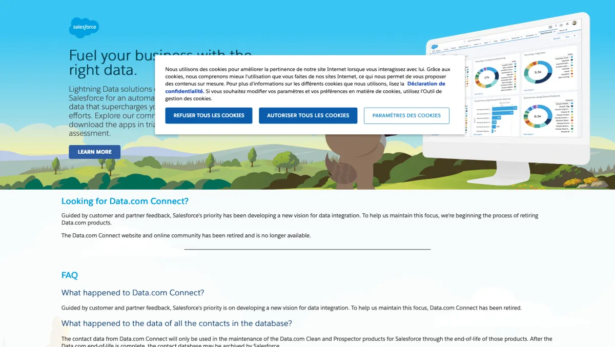 Interface Data.com : fonctionnalités, prix, alternatives