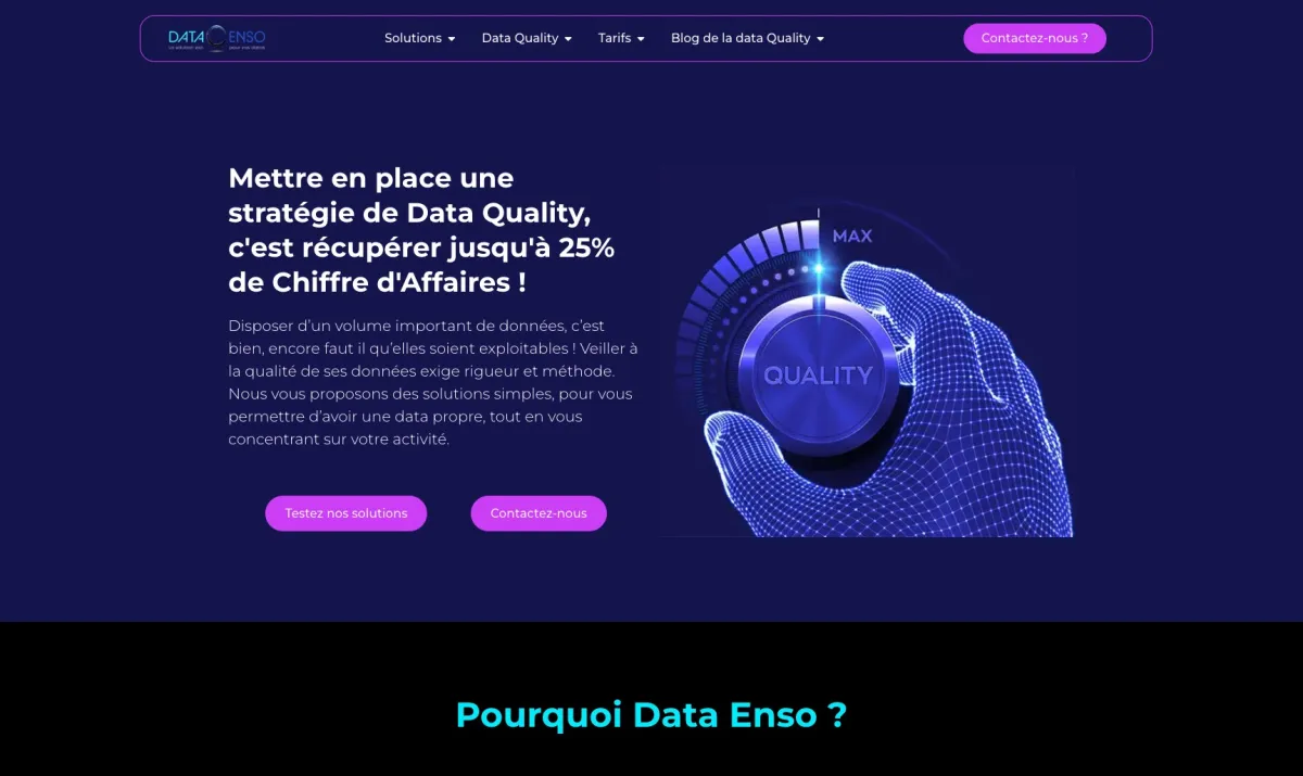 Interface Data Enso : fonctionnalités, prix, alternatives