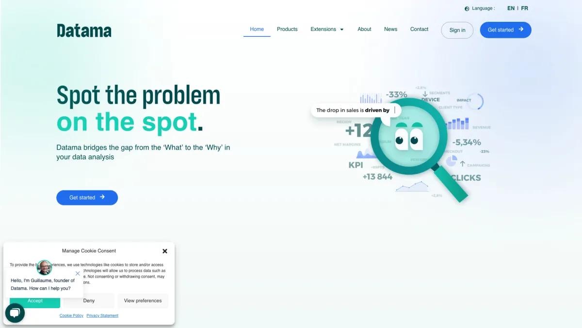 Interface DataMa : fonctionnalités, prix, alternatives