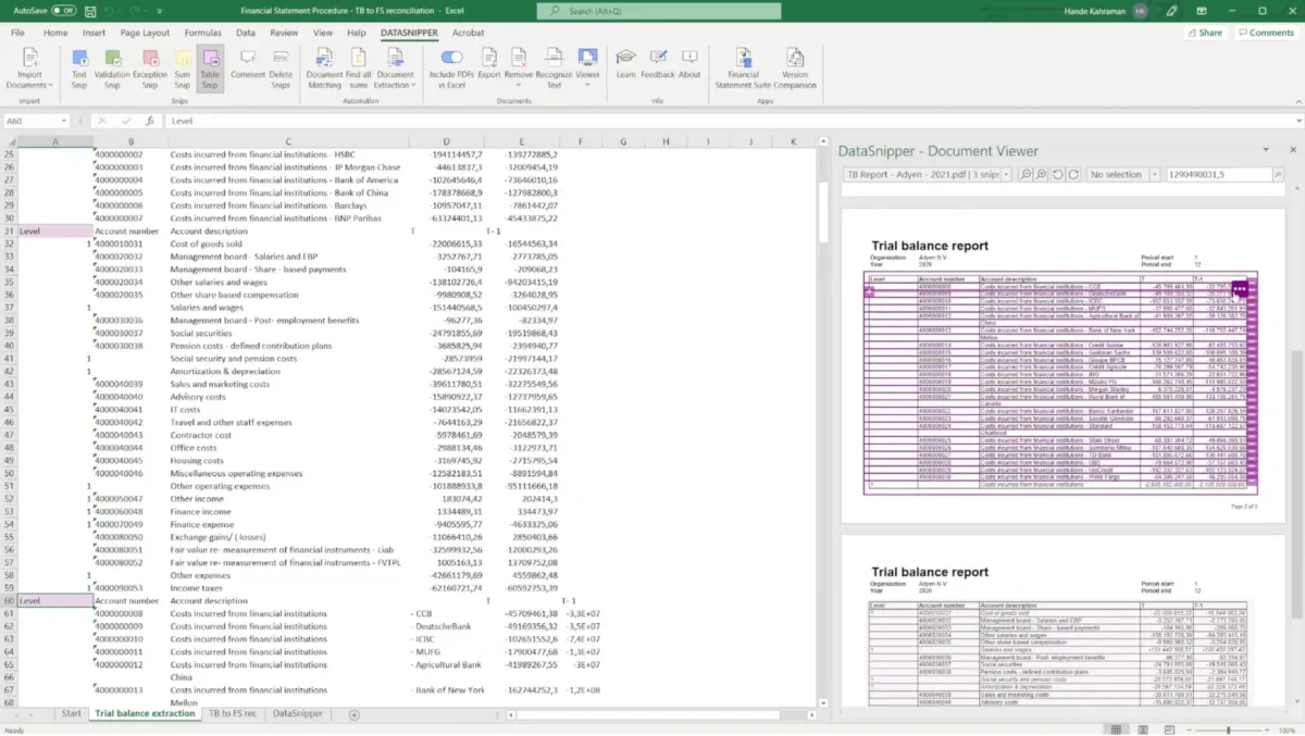 Interface DataSnipper: fonctionnalités, prix, alternatives