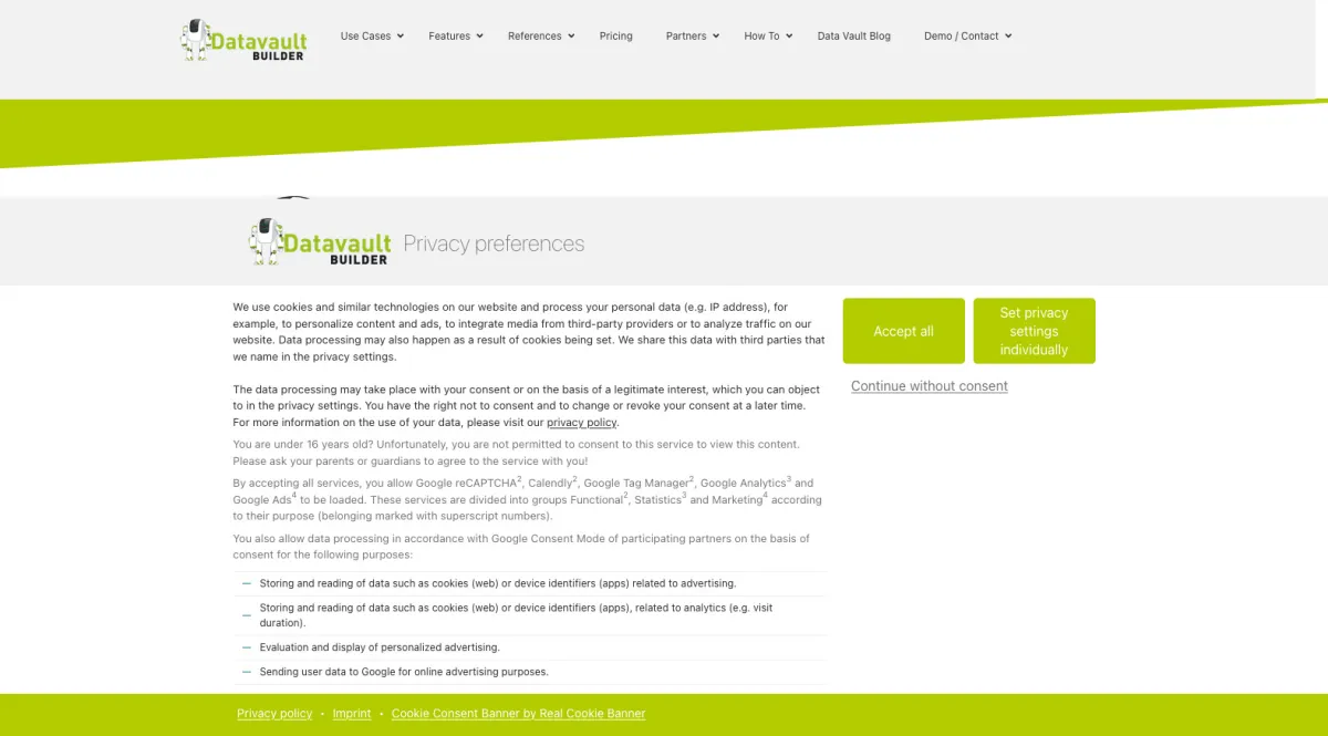 Interface Datavault Builder : fonctionnalités, prix, alternatives