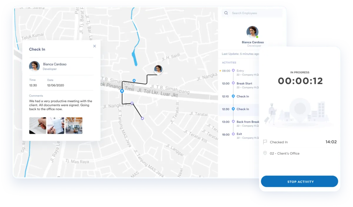 Interface Day.io: fonctionnalités, prix, alternatives