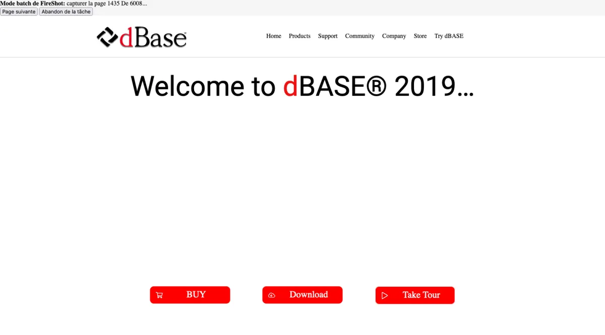 Interface dBASE : image, ergonomie, alternatives Interface dBASE : image, ergonomie, alternatives