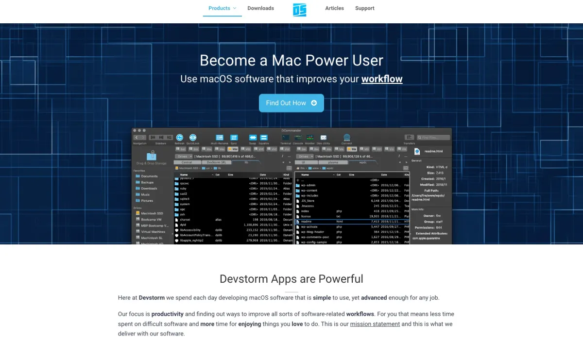 Interface DCommander : fonctionnalités, prix, alternatives Interface DCommander : fonctionnalités, prix, alternatives