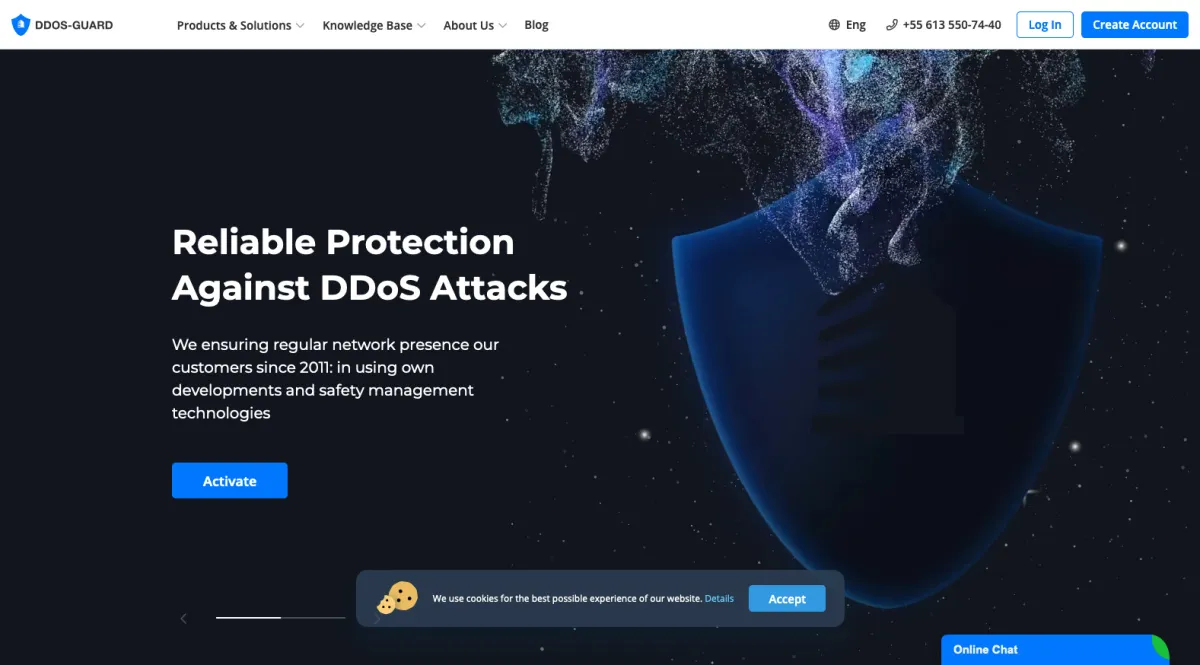 Interface DDoS-GUARD : fonctionnalités, prix, alternatives Interface DDoS-GUARD : fonctionnalités, prix, alternatives
