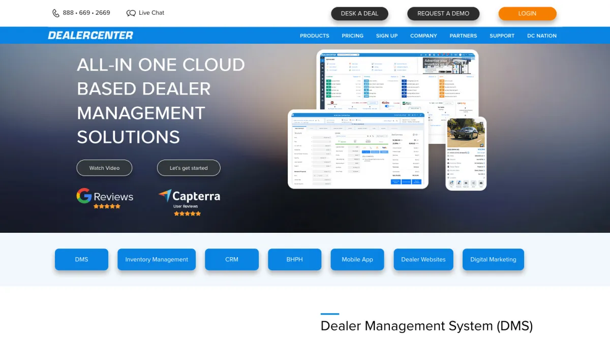 Interface DealerCenter : fonctionnalités, prix, alternatives