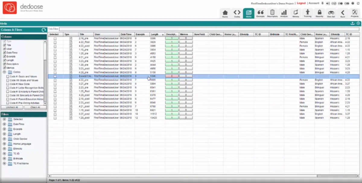 Dedoose: avis sur le logiciel collaboratif: fonctionnalités, avantages, inconvénients et tarifs Dedoose: avis sur le logiciel collaboratif: fonctionnalités, avantages, inconvénients et tarifs