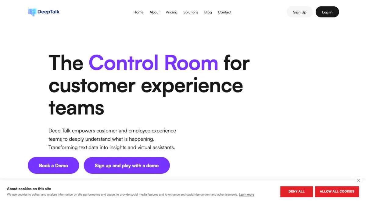 Interface Deep Talk : fonctionnalités, prix, alternatives