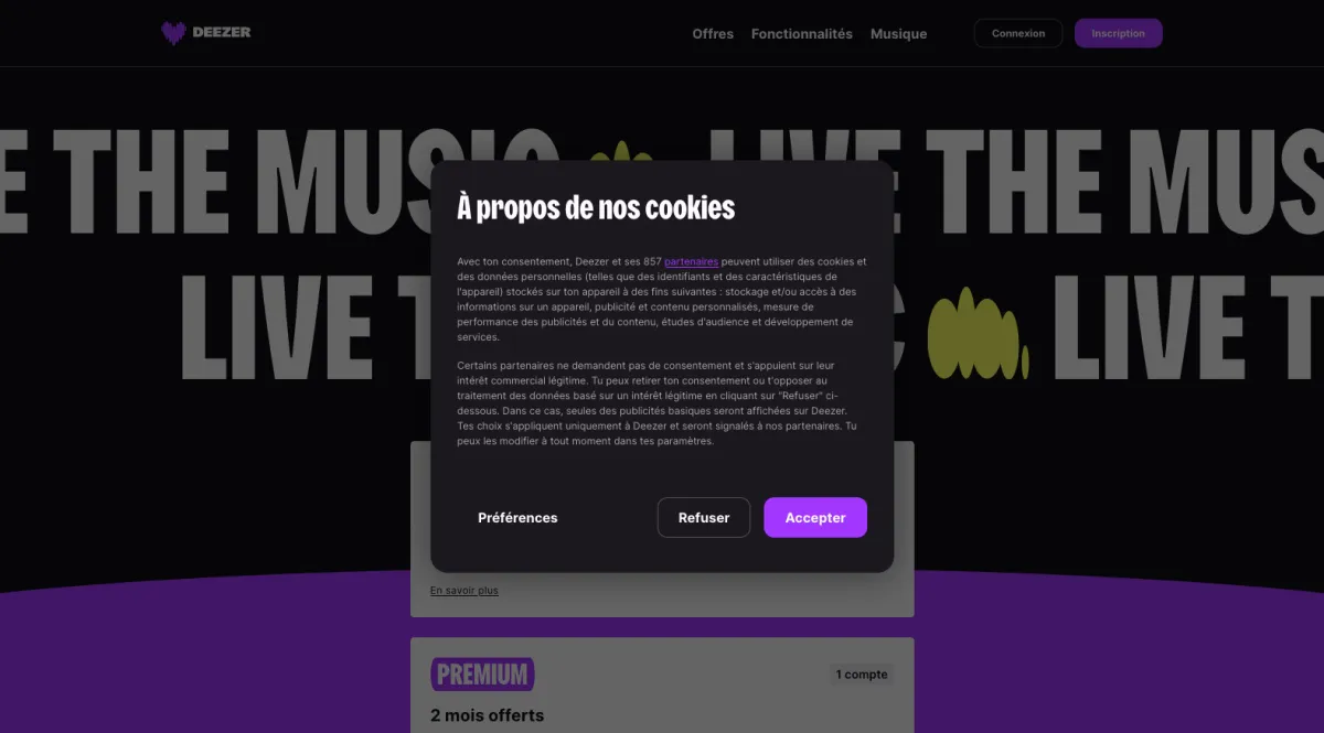 Interface Deezer : fonctionnalités, prix, alternatives