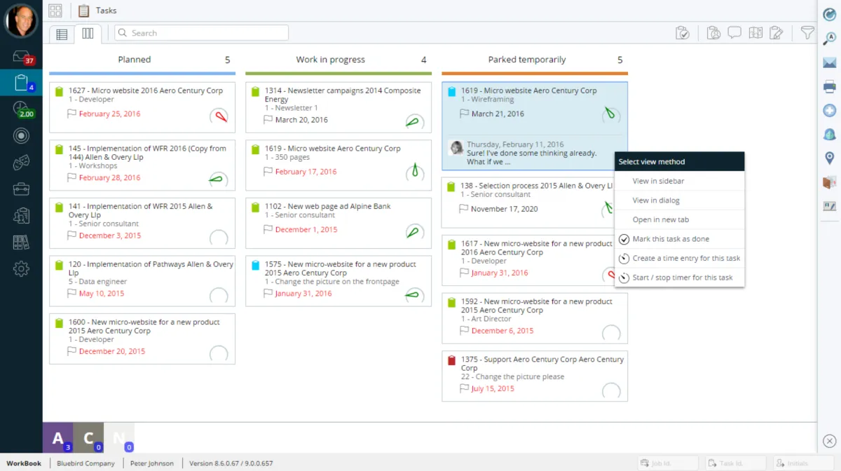 Interface Deltek WorkBook: fonctionnalités, prix, alternatives