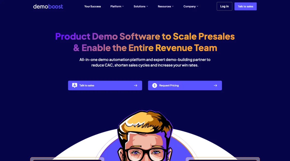 Interface Demoboost : fonctionnalités, prix, alternatives