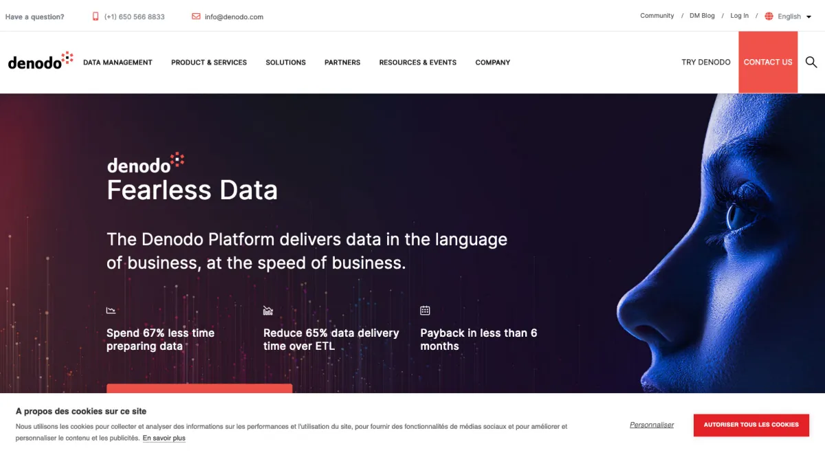 Notre avis sur Denodo : un logiciel de visualisation de données (data visualization) à découvrir