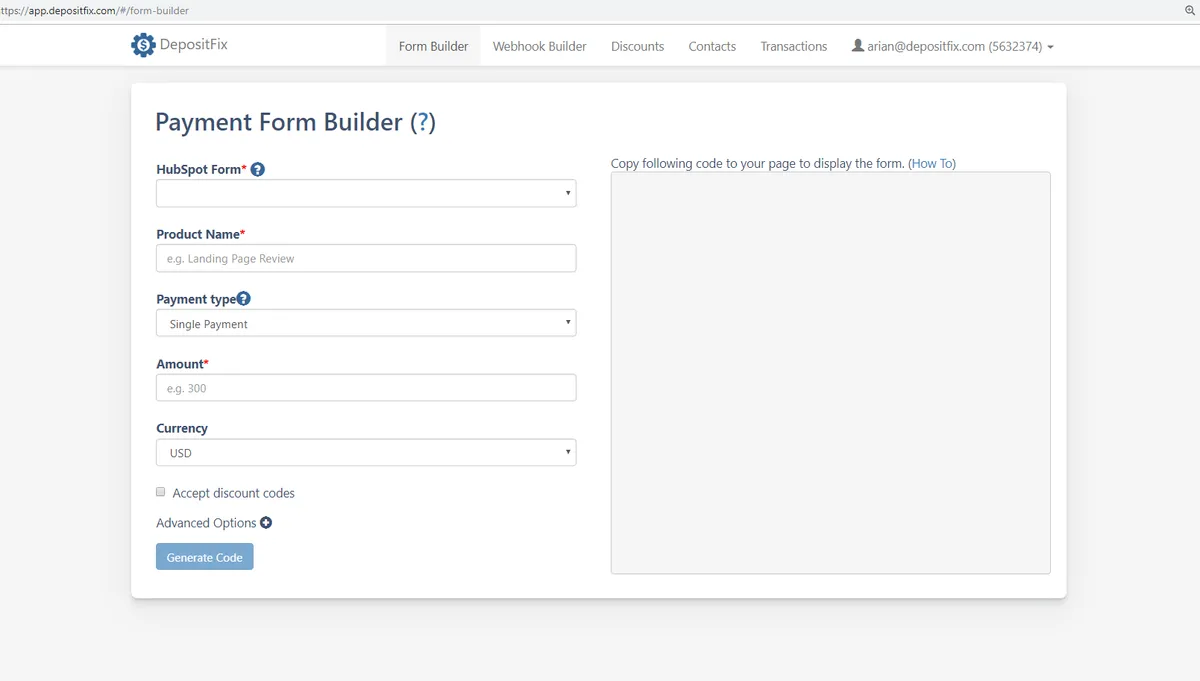 Interface DepositFix: fonctionnalités, prix, alternatives