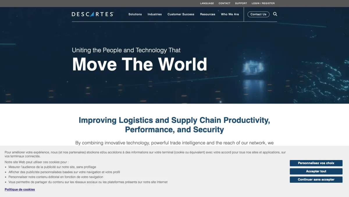 Interface Descartes Route Planner On-demand : fonctionnalités, prix, alternatives
